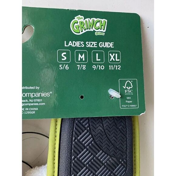 Dr. Seuss How The Grinch Stole Christmas Holiday Slippers Women’s Sz M 7/8 NEW - Picture 15 of 15